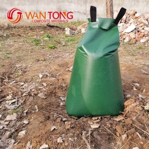 SAVE WATER with Slow Release Irrigation PVC Tree Watering Bag 15 20 Gallon Green