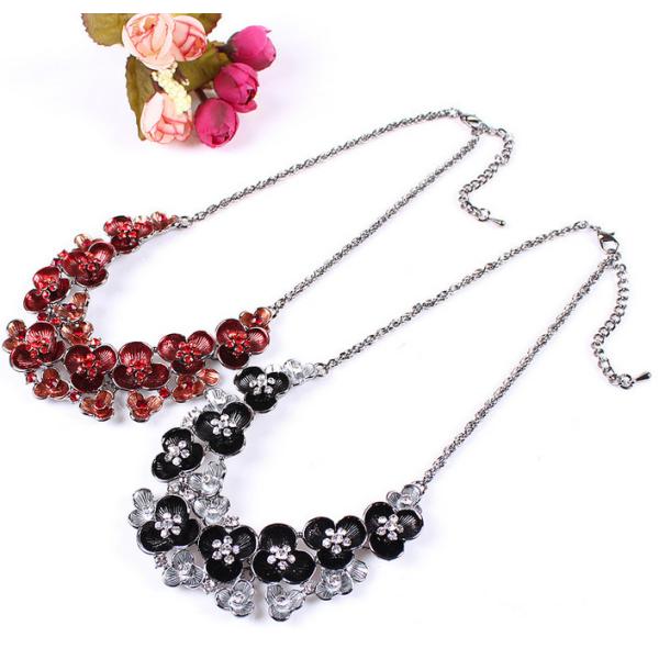 Buy shou * ouk exaggerated color crystal pendant necklace fashion resin diamond necklace at wholesale prices