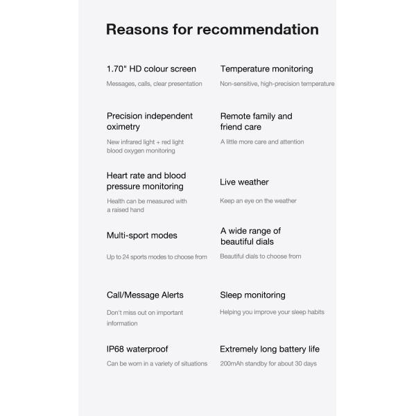 HL60 Smart Watch IPS Large Screen IP68 1.7Inch HD Accurate Blood Oxygen