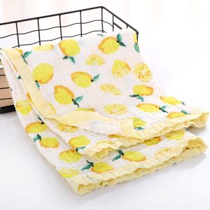 Multi Use Warm Baby Blanket , Baby Swaddle Towel Super Absorbent 6 Layer