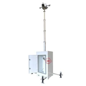 Mobile Camera Tower Cube Surveillance Unit For Construction Site Theft