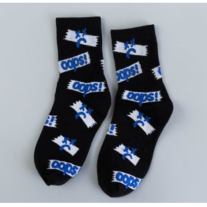 OEM Customized Logo Trendy Mens Socks With Jacquard / Printing / Embroidery