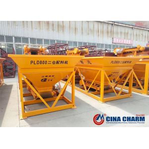 Containerized 2 Bin Stationary Concrete Batching Plant Machine With Wet Mix