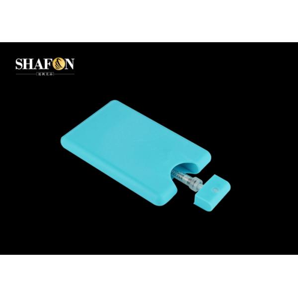 Square Blue Pen Perfume Bottle , Travel Size Perfume Bottle Eco - Friendly