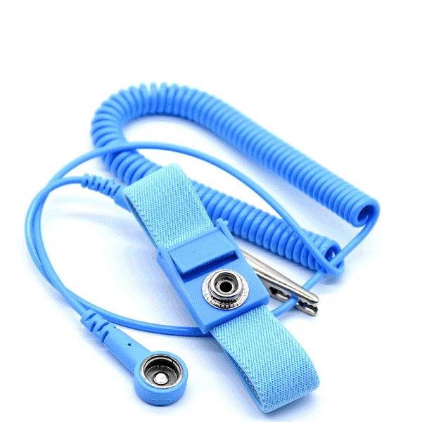 Wireless Anti Static ESD Wrist Strap Cable Metal Wrist Band With PVC