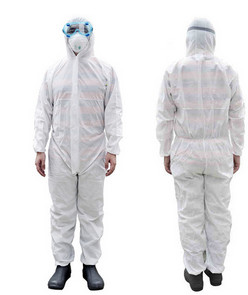 China Industry Protective Suits Disposable Hooded Coveralls Waterproof Disposable Workwear on sale