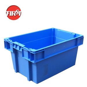 Quality Solid Box Plastic Moving Containers Produce Plastic Vented Crates for sale
