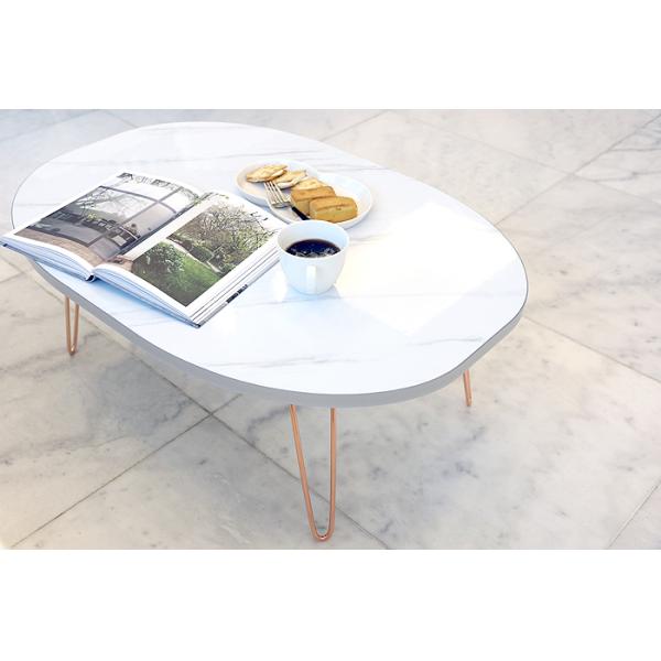 White Movable Adjustable Table Top 500mm Width Intalled With Legs