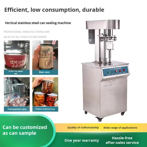 Buy Automatic Beverage Coffee Soda canning machine Vertical Can Sealer  Tin can Sealing Machine at wholesale prices