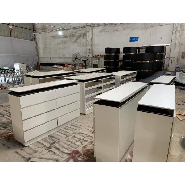 Custom Modern Plywood Console Table Beige Color For Hallway