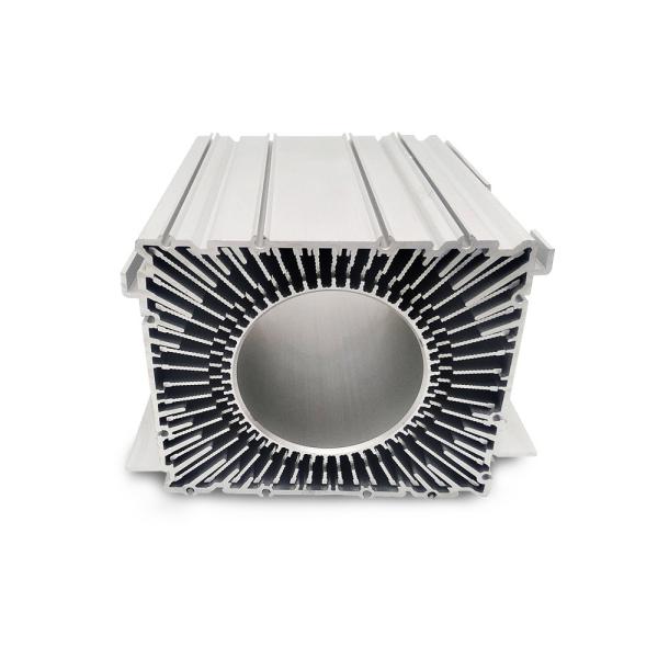 Buy Square rustproof Aluminum Extrusion Heat Sink With Anodizing Nature Flexible at wholesale prices