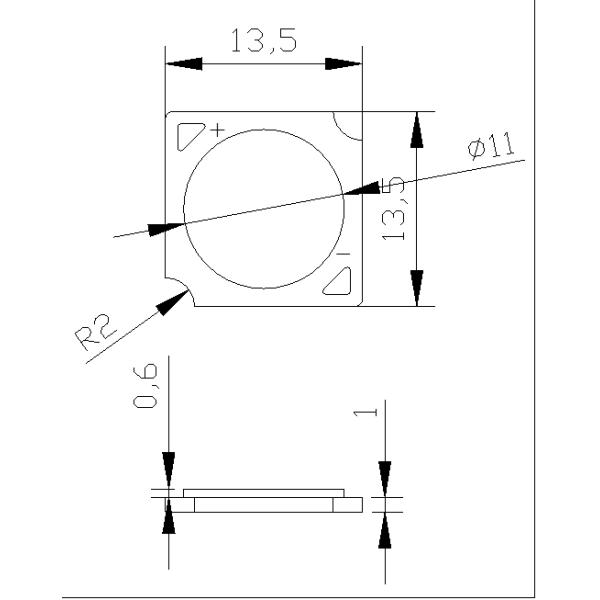 High Lumen 150lm/W LED COB Chip 3W 5W 7W 10W 12W 15W 18W 20W 24W