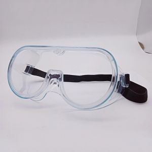 Custom Protective Safety Goggles White Frame Fits Over Existing Glasses