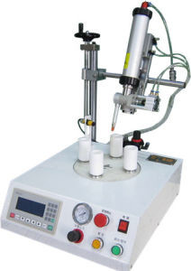 Quality B22 Bulb Cap Glue Dispenser Robot For E27 Bulb Cap Adhesive Dispenser Machine for sale