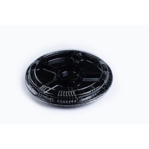 Round Disposable Food Packaging Plastic Sushi Trays with Lid