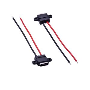 USB-20C-F-06F10L Screw Mount USB Type C Connector for Charging