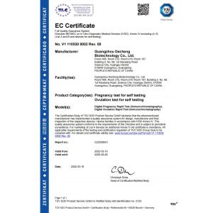 Guangzhou Decheng Biotechnology Co.,LTD Certifications