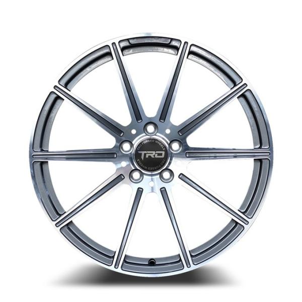 Passenger car forged aluminum alloy wheel 18-22 inch pcd112 108 115 120 130 black painted machined rim