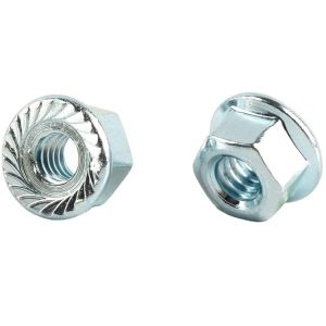 Spheroidizing Metal Self Locking Nut Flange M4 M5 M6 M7 M8 For Heavy Industry