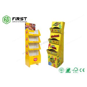 China CMYK Free Standing Cardboard Displays Foldable Corrugated Floor Display For Retail Store on sale