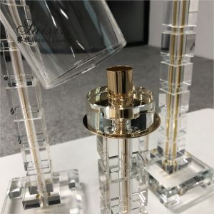 Hot ! wedding & home decoration flower stand single square crystal column candle