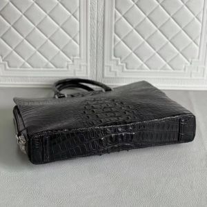 Authentic Crocodile Skin Businessmen Passcode Briefcase Genuine Alligator