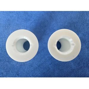 White Pumps Ceramic Sliding ZrO2 Bearings Sleeve Bushing with Step
