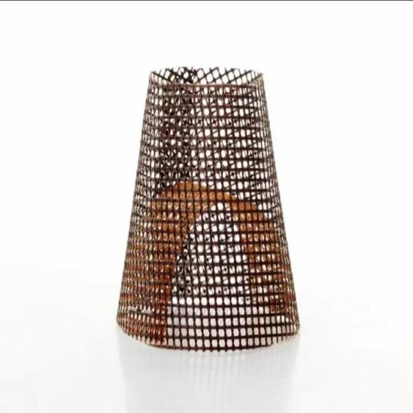 Wire Mesh Filter Cap Customize Length Refractory Fibre Filter with Fiberglass