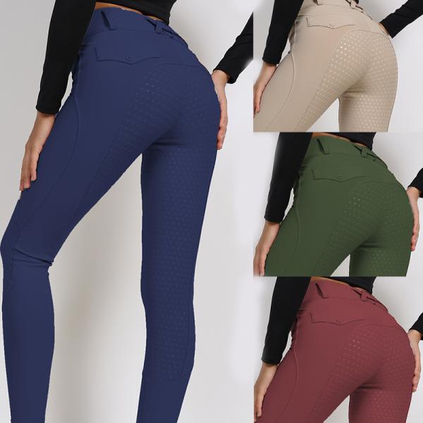 Navy Grip Riding Gear Legging Equestrian Breeches With Pocket