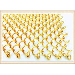 1.2mm Aluminum Alloy Metal Chain Drapery For Separation