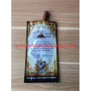 Fashion Zipper Moisturizing Fresh Cigarette Plastic Bag With Transparent Window