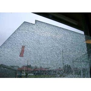 Cracked Ice Decorative Laminated Glass Panels With Nano Coating