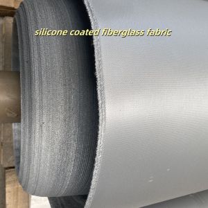 Flame Retardant Silicone Coated Fiberglass Fabric with Thermal Insulation and