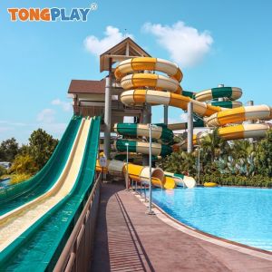 Amusement Rainbow Water Slide Eco Commercial Water Slide Equipment