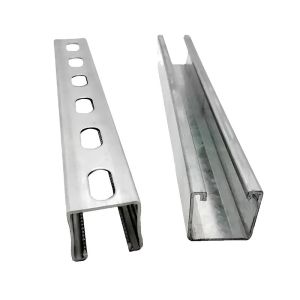 1-3mm Aluminum Strut Channel / Slotted C Channel Customizable Anodizing