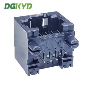 DGKYD561188IWA2DB4 RJ45 Ethernet connector plastic without light 8P8C black