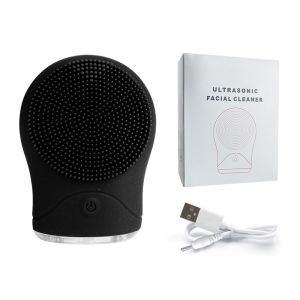 High Frequency Vibration Full Silicone Face Cleansing Instrument Sonic Cleansing