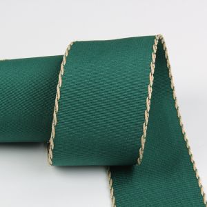 10mm-38mm Stitched Polyester Grosgrain Ribbon ISO9001 Solid Pattern