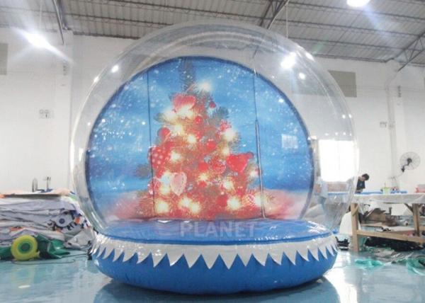 0.8mm Transparent Inflatable Snow Globe Photo Booth
