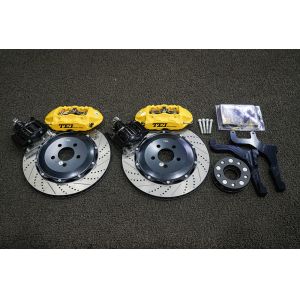 China Ford Mustang BBK Brake Kit S40 4 Piston Cable Caliper For Rear Double Calipers on sale