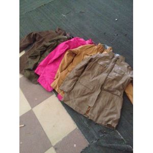 8818 Ladies fashion pu long jacket stock (coats,blouzes,tops)