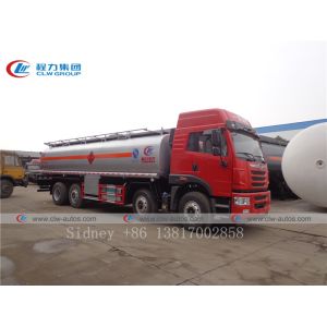 FAW 8X4 30000L Fuel Delivery Tank Truck With Flow Meter