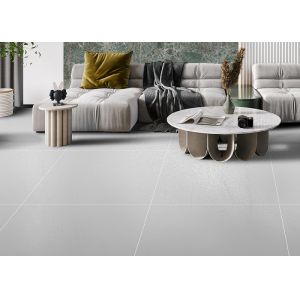 Modern Grey Marble Look Porcelain Tile Easy Clean Environment Friendly