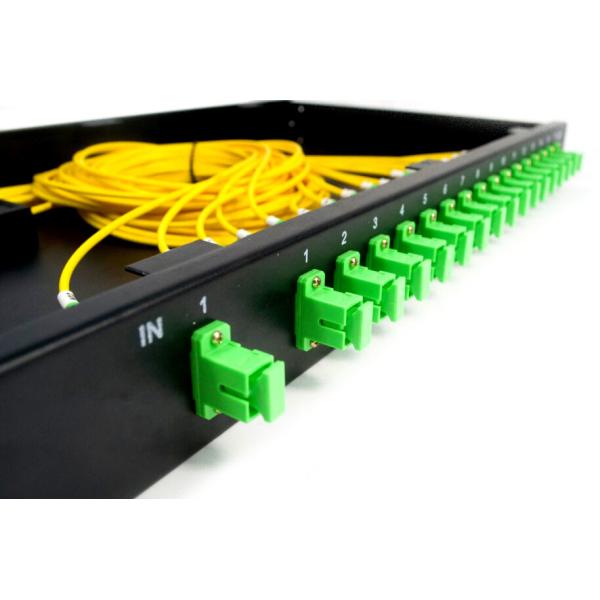 Buy 1*16 SC/APC PLC Optical Fiber Splitter Rack Mount Box Low Excess Loss Durable at wholesale prices