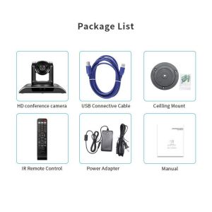 1080P 20X Live Streaming PTZ Camera PELCOD PELCOP TEVO VHD20N