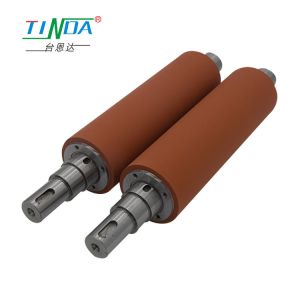 Industrial Grade Heating Rubber Coated Steel Rollers Rubber Roller OEM