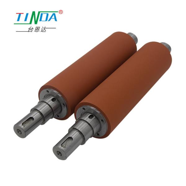 Buy Industrial Grade Heating Rubber Coated Steel Rollers Rubber Roller OEM at wholesale prices