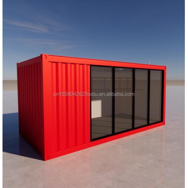 Hotel 20 Ft Foldable Container House Studio 2 Floor Prefab Folding Container Office made of Galvanized Steel Bending 180g