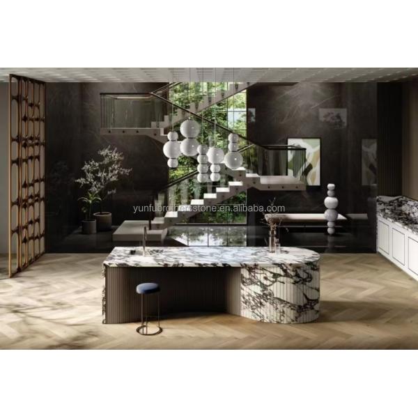 Modern Calacatta Viola Marble Vanity Sink for Big Slab Kitchen Countertops and Sinks