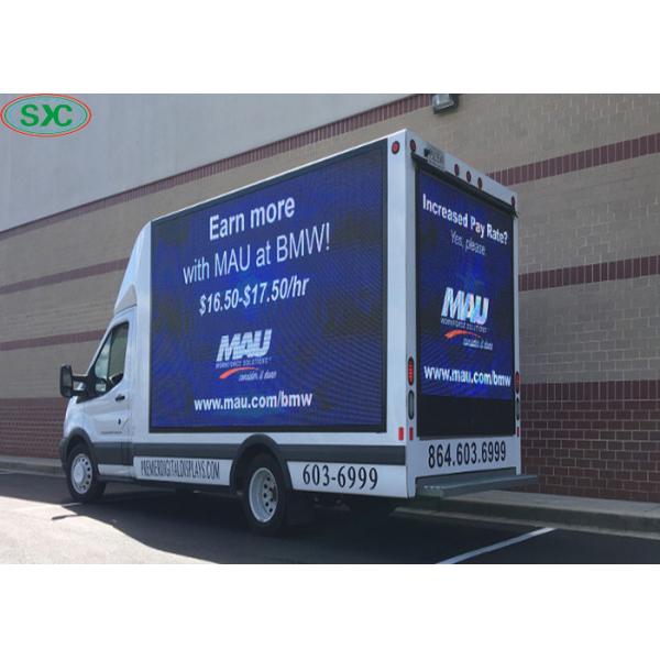 P6 Mobile Truck LED Display Screen and Iron Or Aluminum Cabinet with Module Size 192*192mm